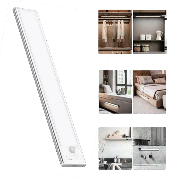 Luz Led 20cm Sensor Movimiento Recargable