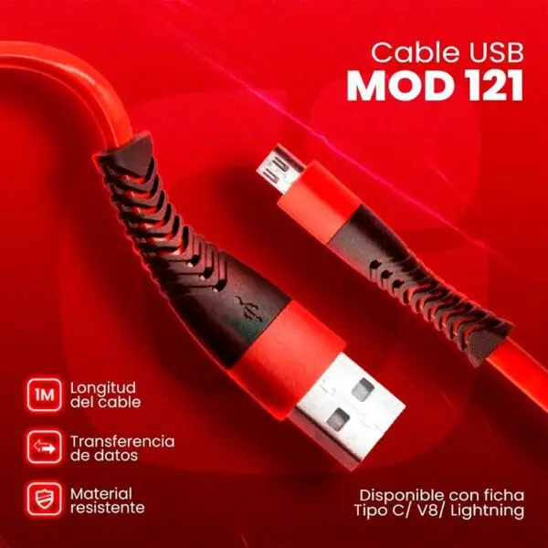 Cable Micro USB V8 Flex - Image 2