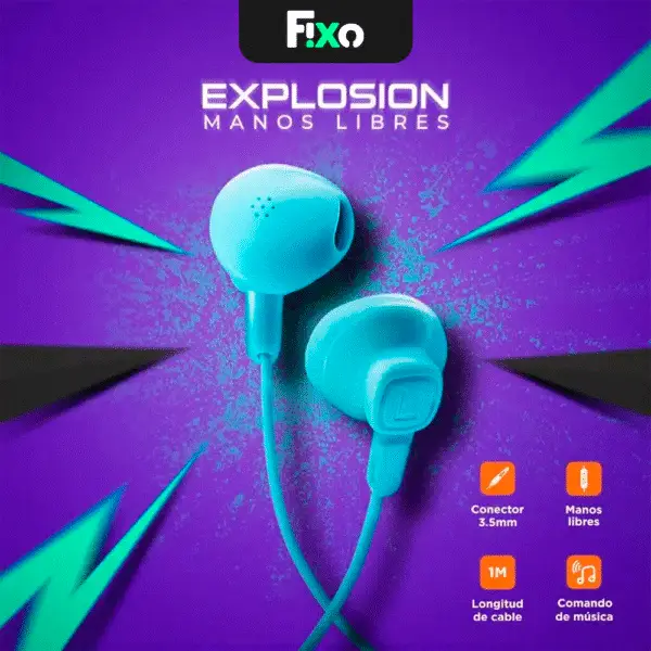 Auriculares Explosión con Cable - Image 3