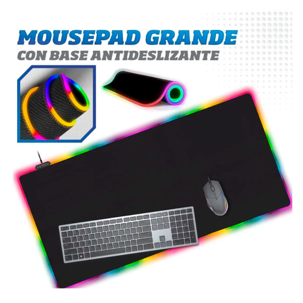 Mouse Pad XL Negro RGB 90x40cm - Image 3