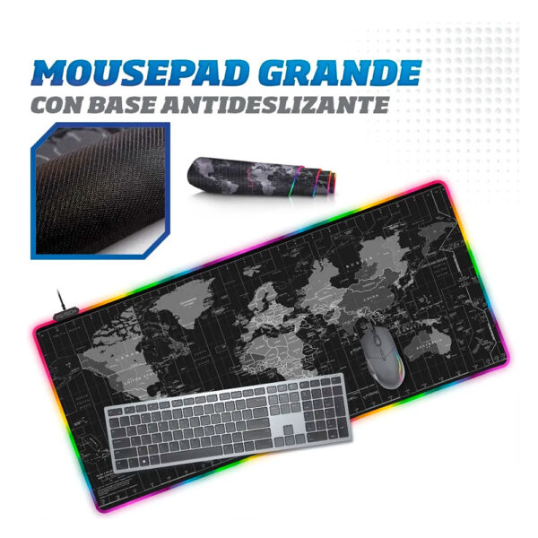 Mouse Pad XL Mapamundi RGB 90x40cm - Image 5